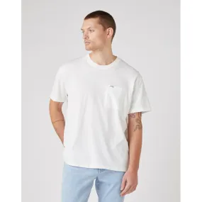 T-Shirt blanc en coton pour homme Wrangler - T-shirt / Polo Homme sur MenCorner