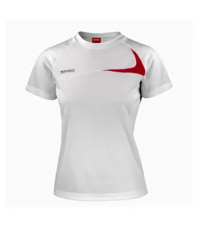 T-shirt femme blanc / rouge Spiro