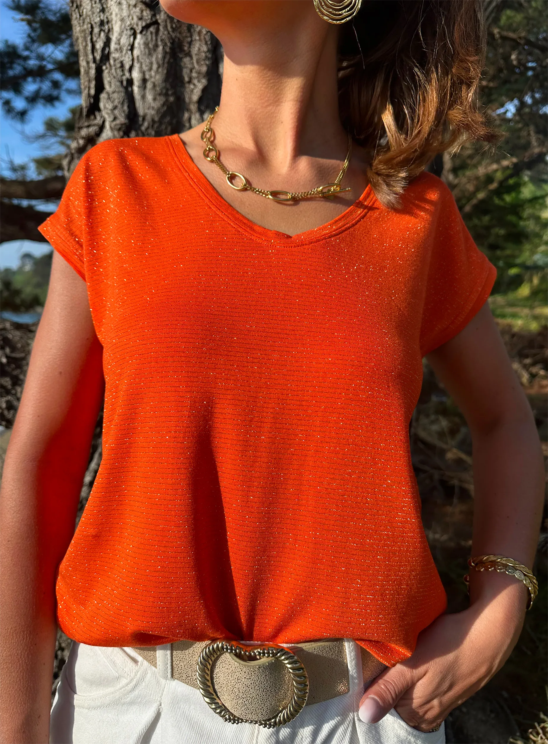 T-shirt Milo Corail| LES PIPLETTES - E-SHOP PRÊT-A-PORTER FÉMININ