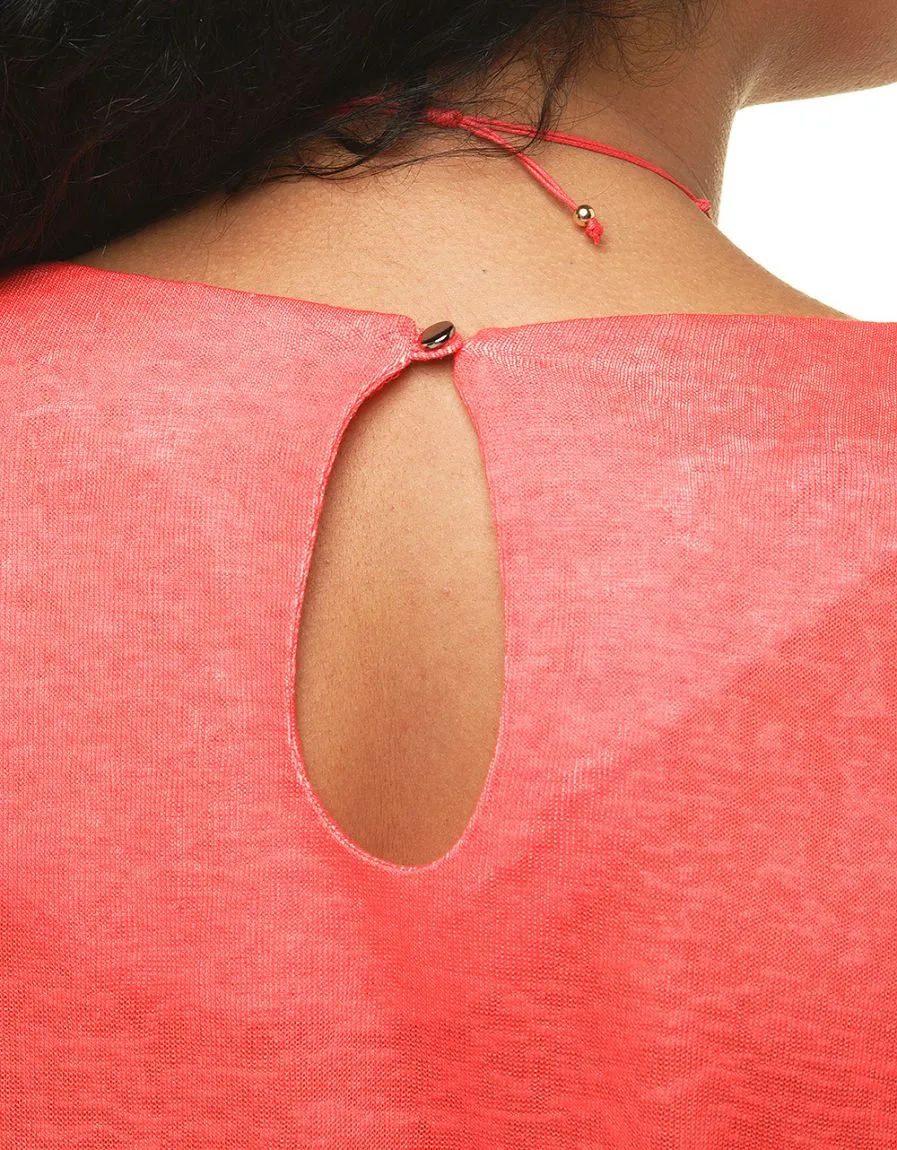 T-shirt motif corail 