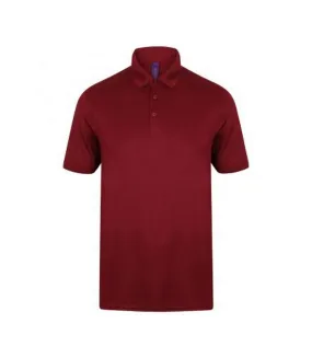 T-shirt polo hommes bordeaux Henbury