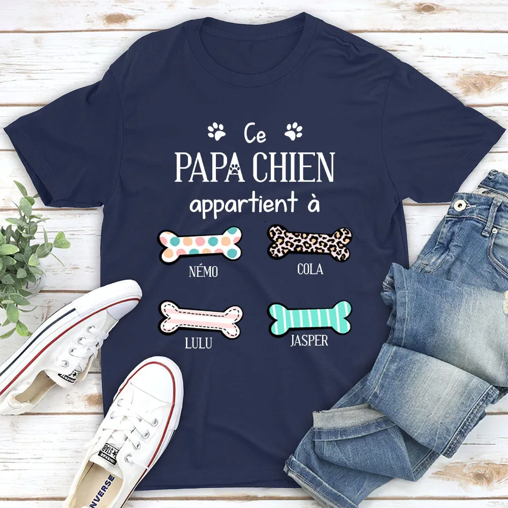 T-shirt Unisex Personnalisé - Cette Maman Chien Appartient À