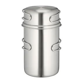 Tasse acier inoxydable Handle Mug Set 850 ml