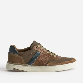 Tennis cognac multi matières - Baskets / Tennis Homme | ERAM