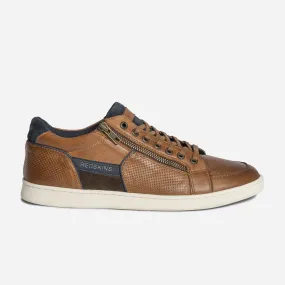 Tennis REDSKINS cognac en cuir - Baskets / Tennis Homme | ERAM