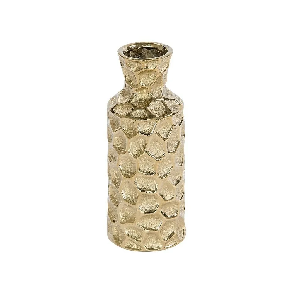 Vase martel bouteille or 24cm