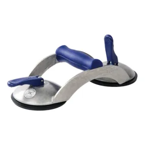 Ventouse de levage blue line cap.charge 70 kg D. tête 120 mm 2 têtes alu VERIBOR