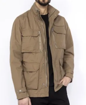 VESTE DE COMBAT SCHOTT FIELDA2 BEIGE