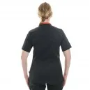 Veste de Cuisine Noire et Rouge GINSENG femme - LAFONT