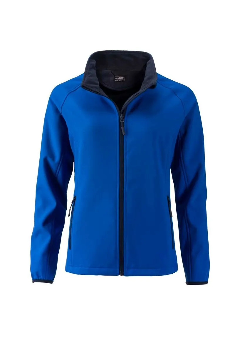 Veste softshell coupe-vent déperlante femme JN1129 - bleu nautique 