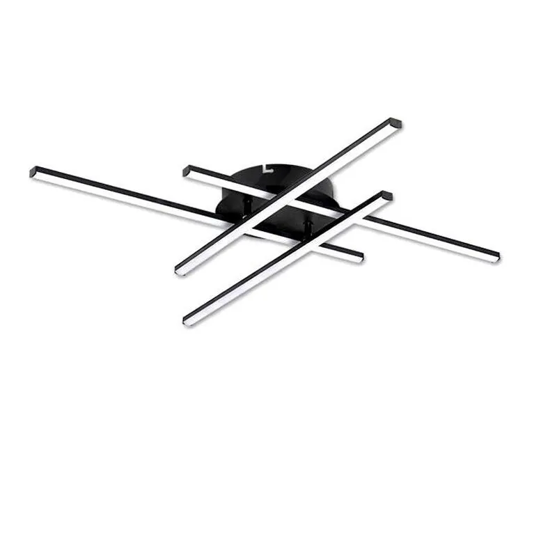 Zwarte plafonnière Leny, aluminium, modern, 35W, 4000K LED